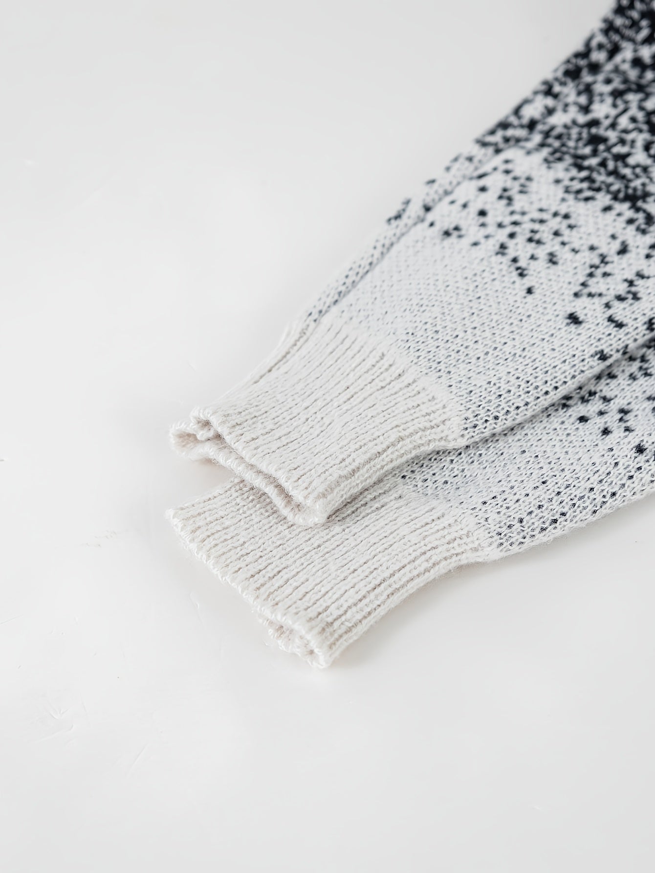 Տղամարդու 1 սվիտեր, նորաձև գրադիենտ գույնի, կլոր վզնոցով, աշնանային և ձմեռային ամենօրյա վերնաշապիկ