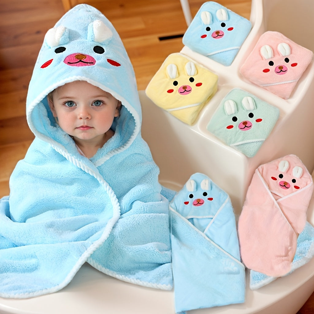 Adorable Cartoon Youngsters' Bath Towel - Soft, Absorbent & Wearable - Perfect for Showers & Gifts