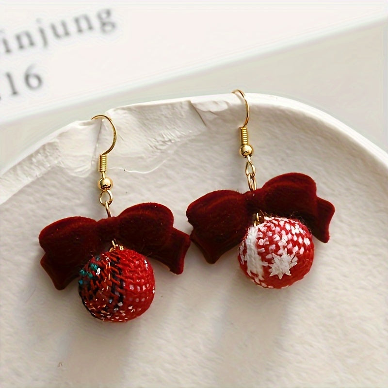 20-Pack Festive Fabric-Covered Grid Pattern Pendant Ornaments for DIY Crafts, Button Pendants for Hair Accessories, Earrings, and Home Tree Decorations, Polyester No-Mosaic Material with Party Theme