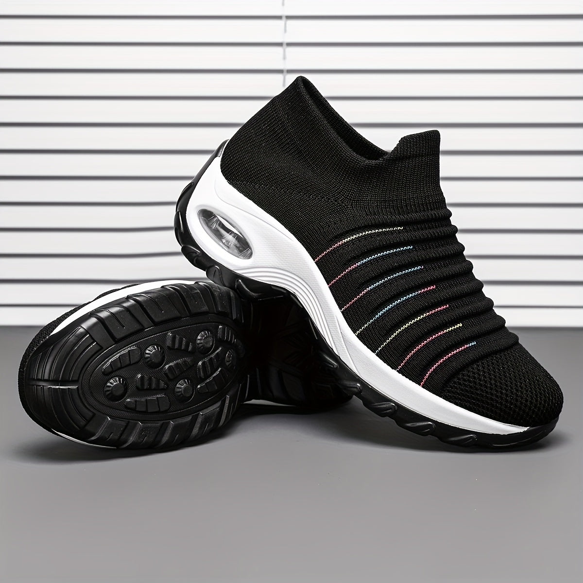 Women's Slip- Shoes - Lightweight Breathable Fabric Upper, Soft Cushioned PU Sole, Low-Top Casual Sneakers for Walking, Jogging Casual Attire - All-Season Comfort (Black), Ladies Sneakers, Allseason Footwear, Stylish Slipon