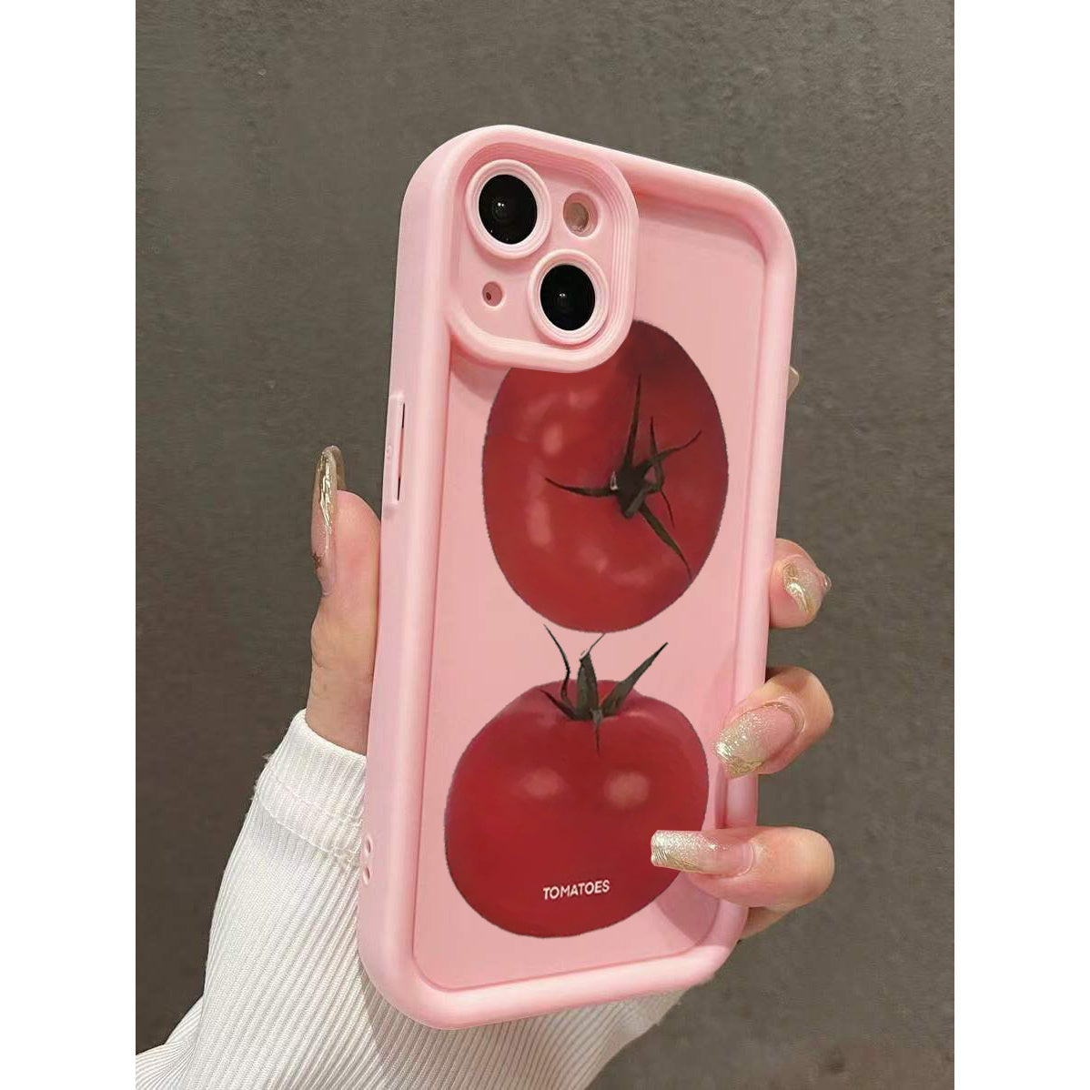 Cartoon Tomato Printed TPU Shockproof Phone Case Compatible with Iphone Models Including 16, 15 Pro Max, 15 Plus, 15 Pro, 15, 14 Pro Max, 14 Plus, 14 Pro, 14, 13 Pro Max, Pro Max, 12 Pro Max, 12 Pro, 12, 11 Pro Max, 11 Pro, 1