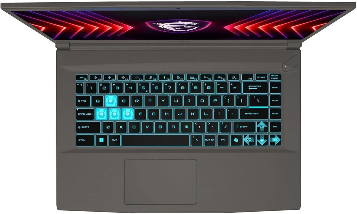 MSI Thin 15 Gaming Laptop, 15.6" 144 Hz IPS Display, AMD Ryzen 9 8945HS, NVIDIA RTX 4060 8GB GDDR6, 32 GB DDR5, 1 TB SSD, with Windows 11 Pro, Office Pro Lifetime License, Mouse, USB C Flash Drive