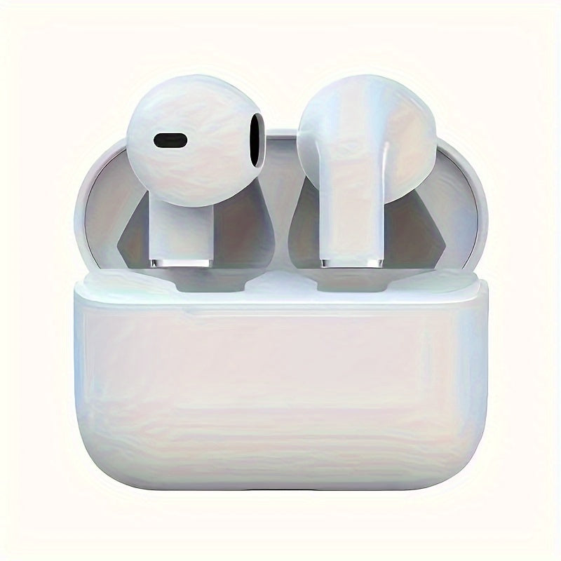 Wireless Earbuds with Volume Control, Semi-Open Design, High-Fidelity Sound, ENC Noise Cancellation, Long Battery Life, Rechargeable Lithium Polymer Battery, Compatible with iPhone, Samsung, Android, for Adult, Birthday, East