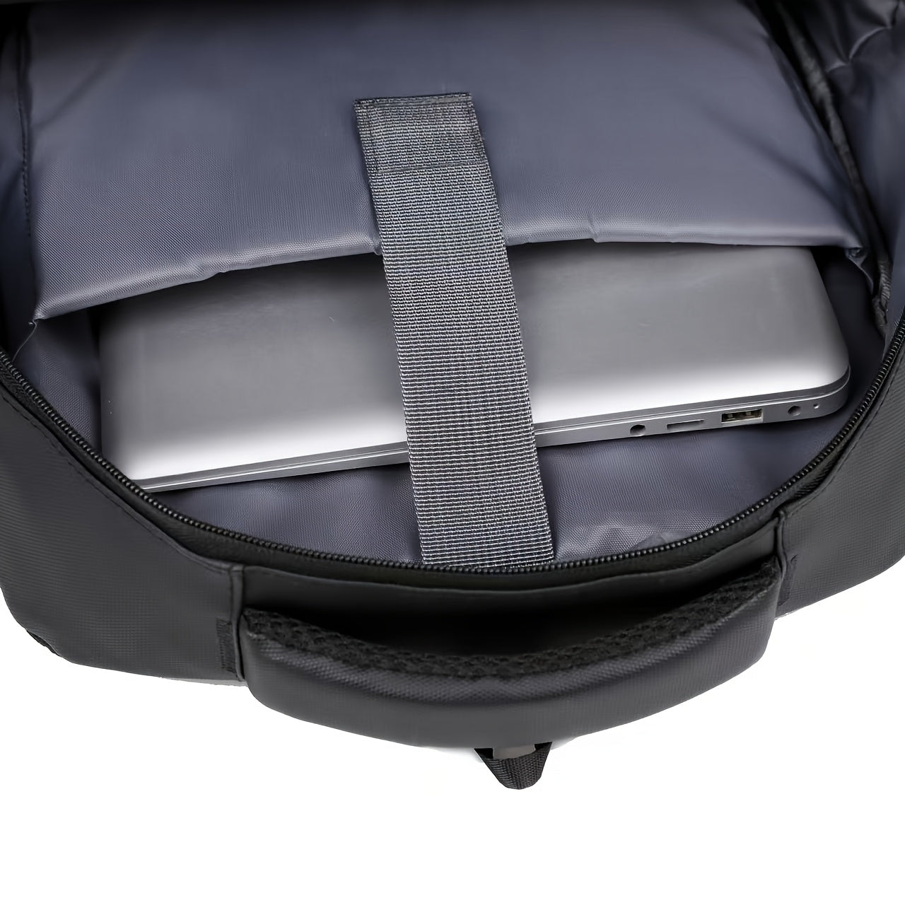 40.89cm Laptop Backpack - Durable Synthetic Leather High Quality Shockproof Multi-Compartment Sporty Design Convertible Shoulder Top Handles for Commuting Travel School College