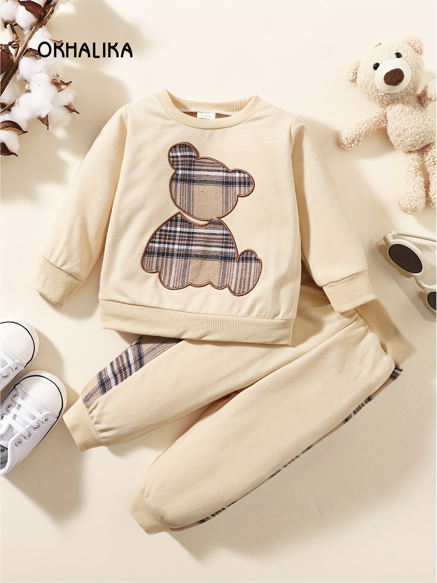 Toddler Baby Boy Clothes Outdoor Set Long Sleeve Sweatshirt Top Casual Pants Fall Winter Outfit Sweatsuit