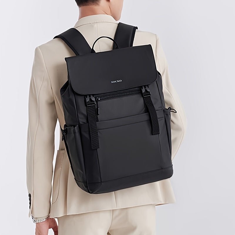 Business Travel Backpack Men'S Stylish Black Gray-Green Large-Capacity Backpack with Dry Wet Separation Perfect for Business Trips, Gym, Swim Short Stays Durable Commuter Backpack for Work, School, and Travel 60-I