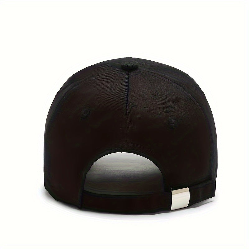 Men'S Casual Fashion Baseball Cap, 100% Polyester, Soft Breathable Mesh, Alphabet Pattern, with Hand Washable, for Sun Protection Running Sports Hat