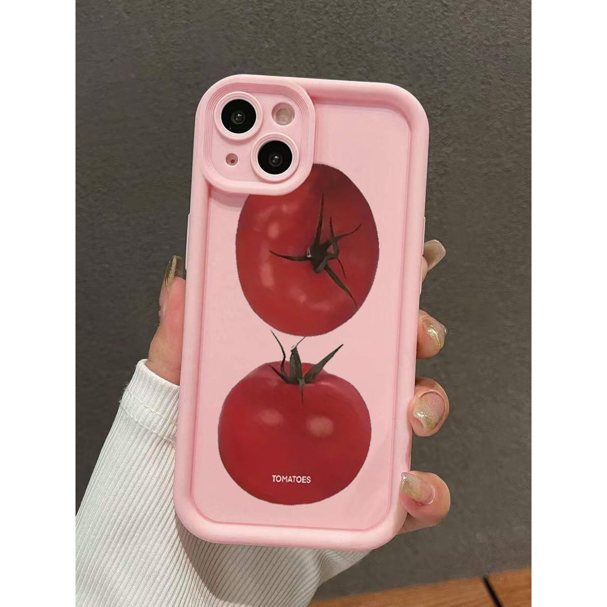 Cartoon Tomato Printed TPU Shockproof Phone Case Compatible with Iphone Models Including 16, 15 Pro Max, 15 Plus, 15 Pro, 15, 14 Pro Max, 14 Plus, 14 Pro, 14, 13 Pro Max, Pro Max, 12 Pro Max, 12 Pro, 12, 11 Pro Max, 11 Pro, 1