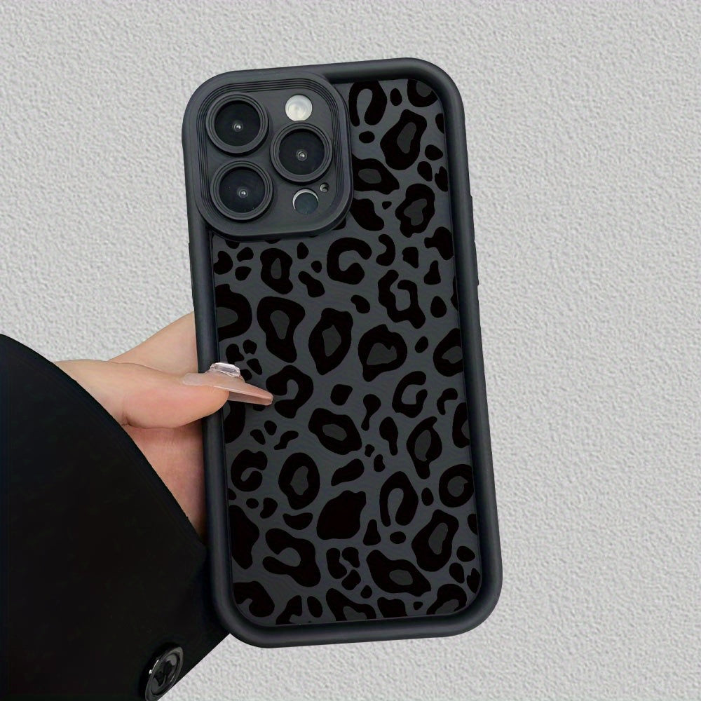 Creative Leopard Print Design, Trendy And Fashionable, Matte Finish Phone Case Suitable for Both Men And Women, Comfortable to Hold for Iphone Models Including 16/16Pro/16Plus/16Promax/15/15Plus/15Pro/15Promax/14/14Plus/14Pro