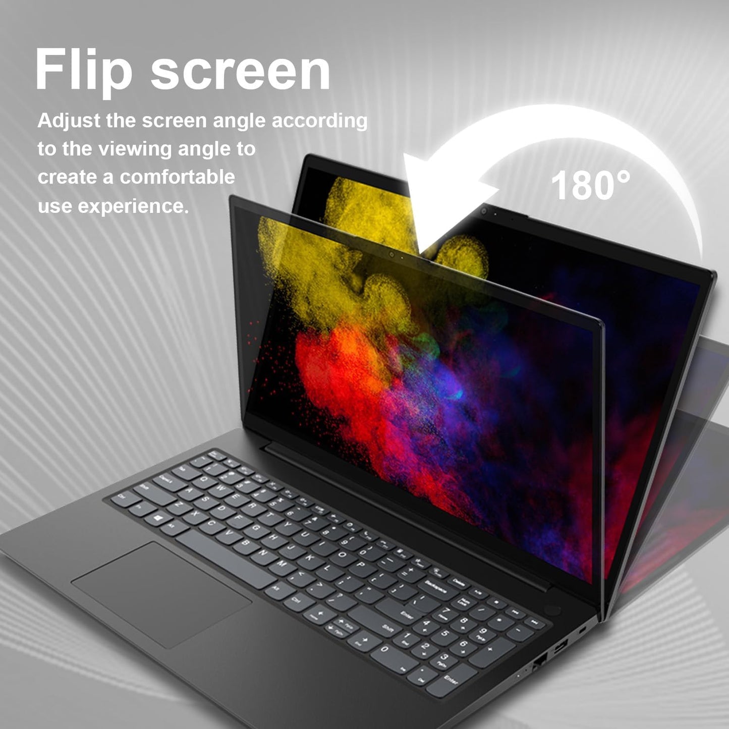Lenovo V-Series V15 Laptop, 15.6" FHD Display, Intel Celeron Dual Core Processor, 16GB RAM, 1TB SSD, Webcam, HDMI, Wi-Fi, Windows 11 Home, Black, Bundle with Thunderobot Purple Wireless Mouse