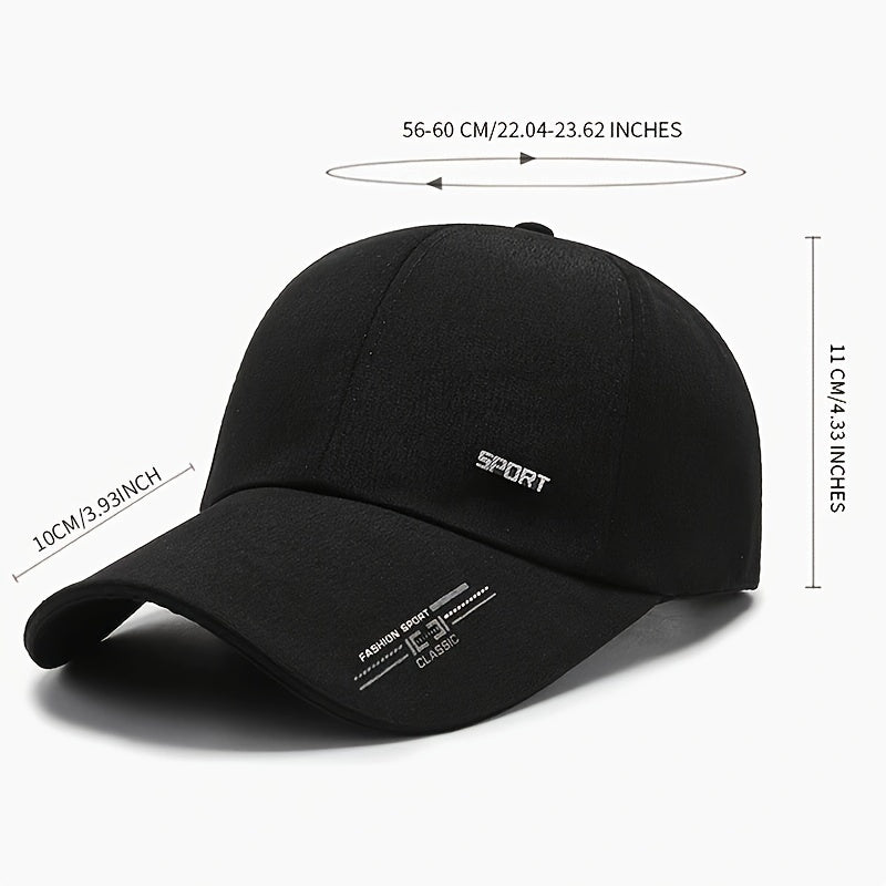 Fashionable Solid Color Hat - UV Protection & Windproof for Cycling, Golf, Camping | Perfect Gift for Men & Women