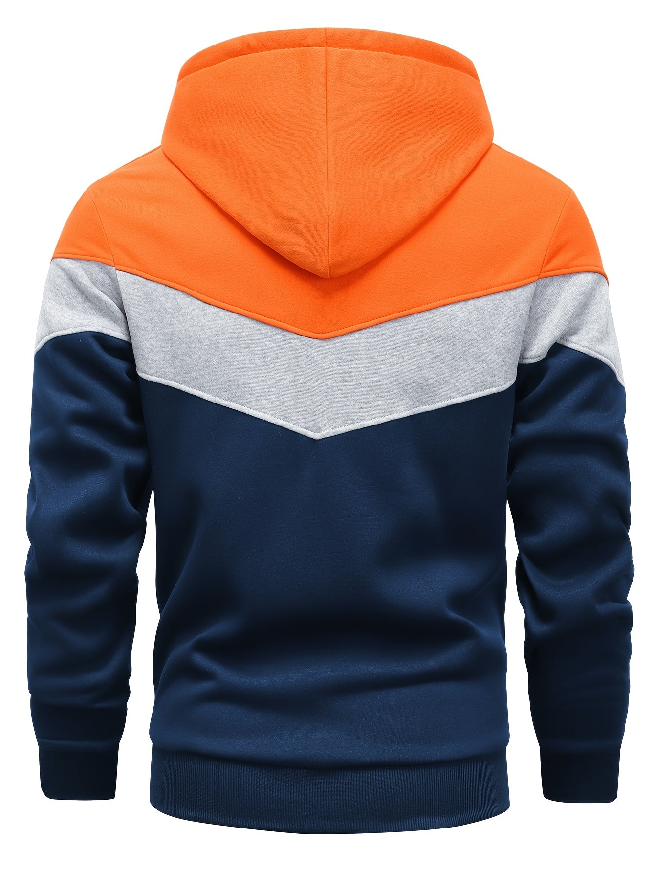 Men's Color Block Hoodie - Casual Graphic Design Pullover With Kangaroo Pocket For Winter And Fall Streetwear - Great Gift