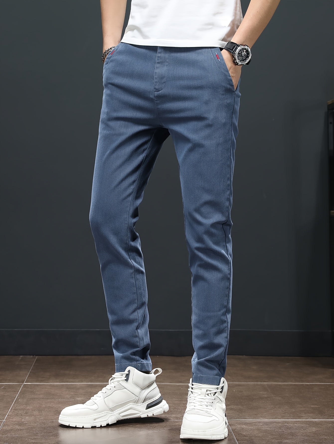 Men'S Spring Casual Trousers, Lightweight Business Outdoor Straight-Leg Pants, Versatile And Stylish for Spring And Autumn, Suitable for Sports And Formal Occasions.
