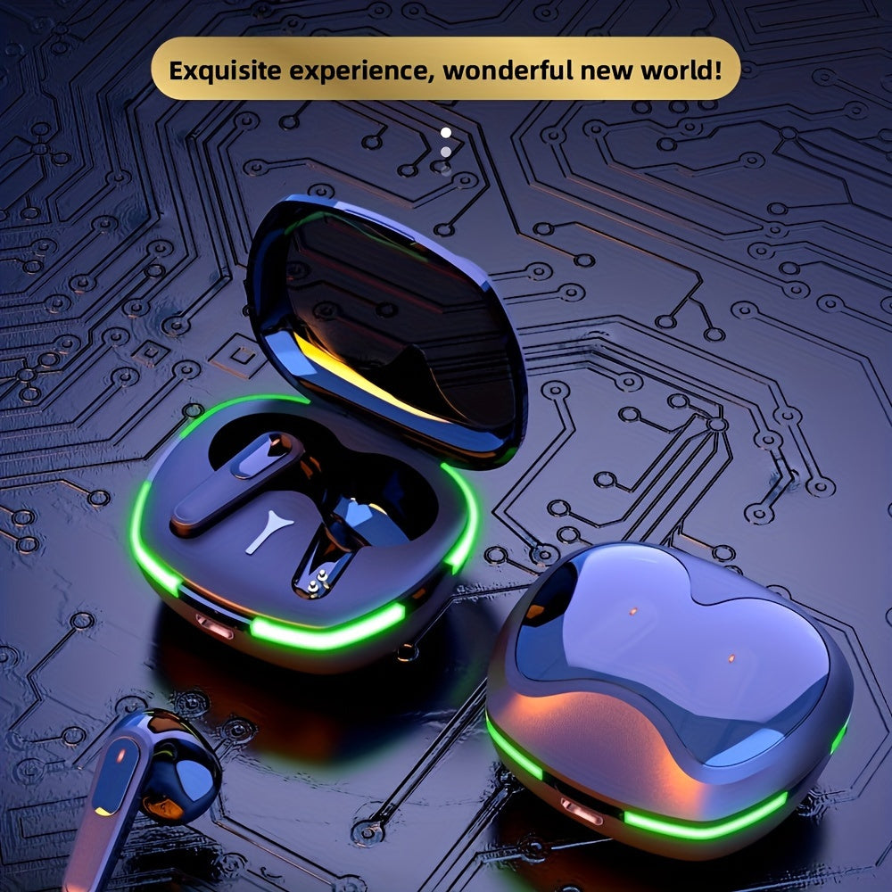 In-Ear TWS Wireless Earphones with LED Display, Noise-Cancelling Voice Call, Touch Control & Volume Control, USB Charging 800mAh Lithium Battery, Anime-Themed Wireless Earbuds for Gaming, Includes Cable - Compatible with iOS/