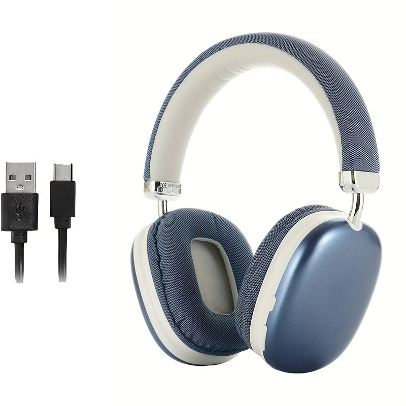 Upgraded Wireless Headphones, Good Sound Quality Wireless Headphones, Lightweight Foldable Earbuds with Built-in Microphone, Compatible with 3.5mm / 0.14in Audio Cable, Suitable for Travel/Work/Laptop/PC/Mobile Phone Stereo,