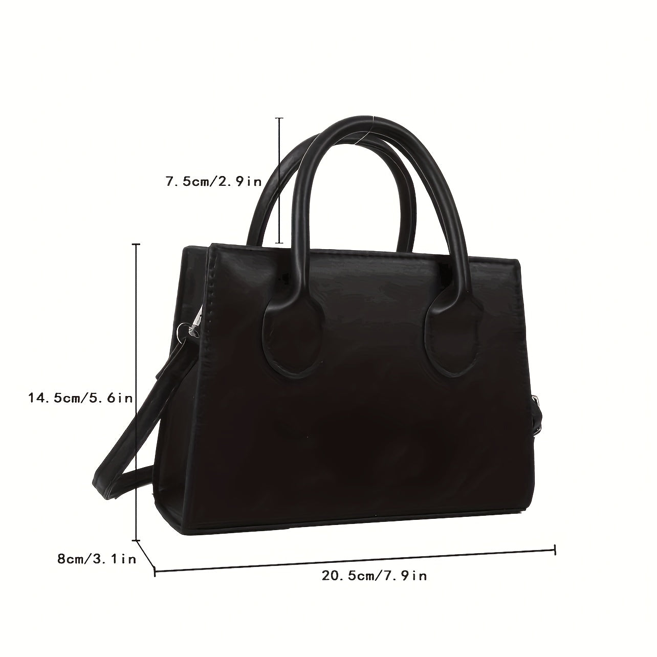 Trendy Square Handbag For Women, Simple Mini Crossbody Bag, Minimalist Top Handle Shoulder Bag Purse