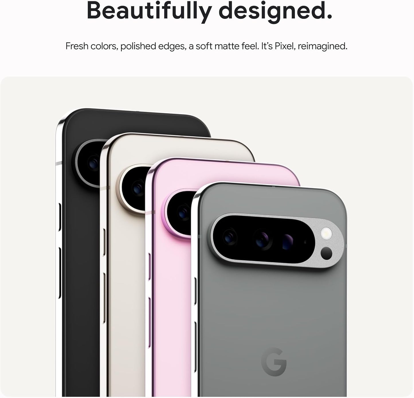 Google Pixel 9 Pro - Unlocked Android Smartphone with Gemini, Triple Rear Camera System, 24-Hour Battery, and 6.3" Super Actua Display - Hazel - 256 GB