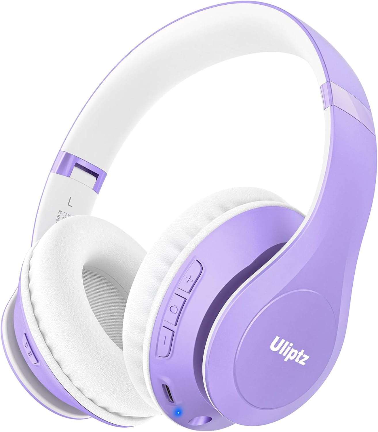 Uliptz Wireless Bluetooth Headphones, 65H Playtime, 6 EQ Sound Modes, Hifi Stereo over Ear Headphones with Microphone, Foldable Lightweight Bluetooth 5.3 Headphones for Travel/Office/Cellphone/Pc
