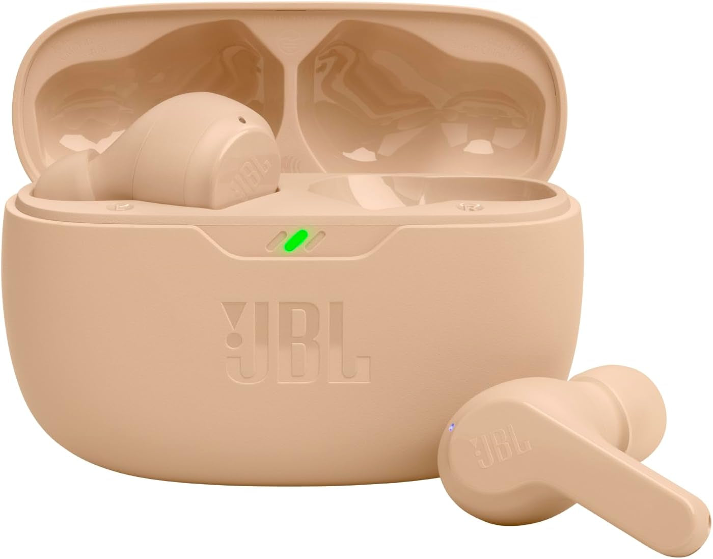 JBL Vibe Beam - True Wireless JBL Deep Bass Sound Earbuds, Bluetooth 5.2, Water & Dust Resistant, Hands-Free Call with Voiceaware, up to 32 Hours of Battery Life (Black)