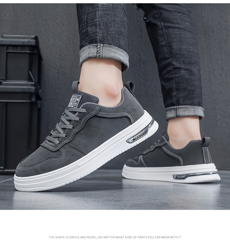Men's Vintage-Inspired Casual Footwear - Breathable, Non-Slip Sole Low-Top Skate Shoes for All Seasons