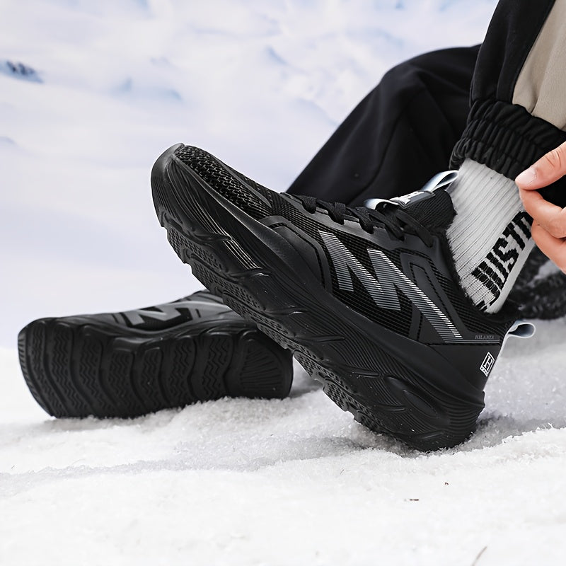 Men's/Unisex All-Weather Winter Thermal Snow Boots with Air -like Absorption, Heavy-Duty Traction Tread & Warm PU Upper - All-Terrain, Ice Walking, Casual Outdoor Shoes for Year-Round Wear (No