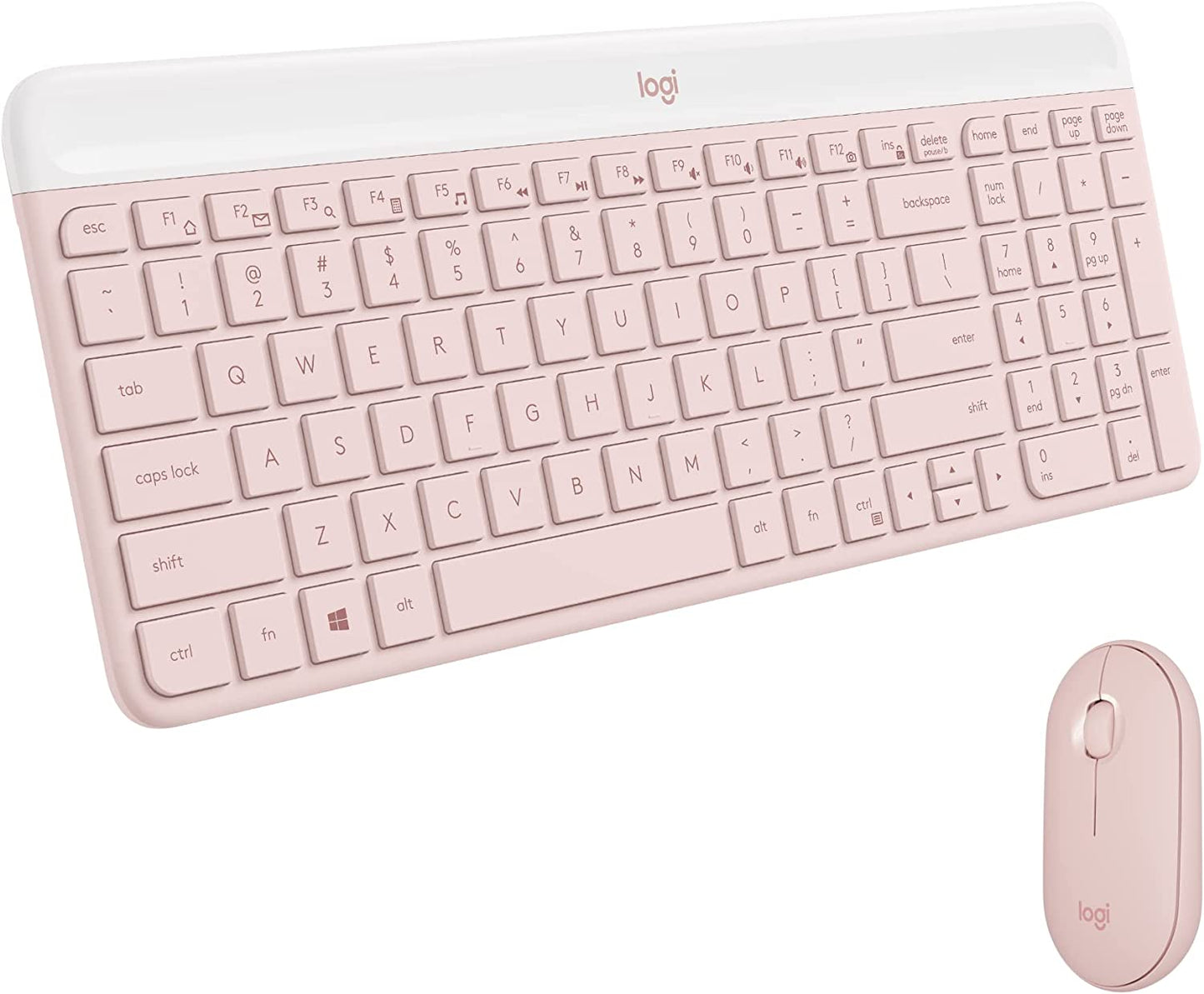 Logitech MK470 Slim Wireless Keyboard and Mouse Combo - Modern Compact Layout, Ultra Quiet, 2.4 Ghz USB Receiver, Plug N' Play Connectivity, Compatible with Windows - Graphite