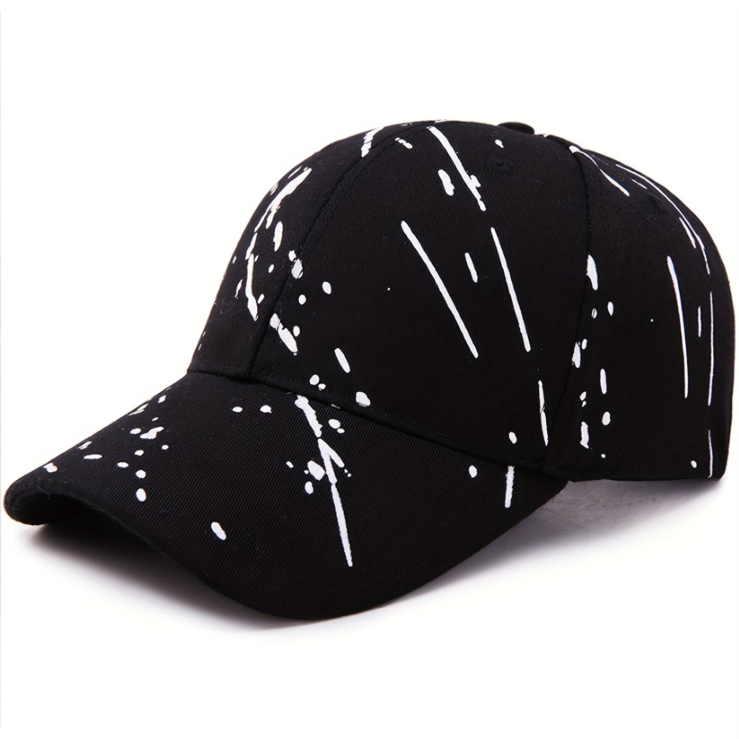 Graffiti Print Simple Baseball Cap Trendy Solid Color Hip Hop Dad Hat Unisex Lightweight Couple Sun Hats For Women Men