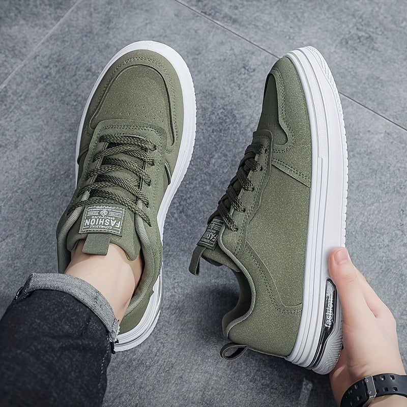 Men's Vintage-Inspired Casual Footwear - Breathable, Non-Slip Sole Low-Top Skate Shoes for All Seasons