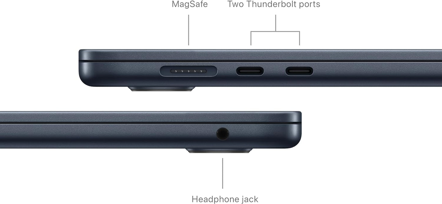 Apple 2024 Macbook Air 15-Inch Laptop with M3 Chip: Built for Apple Intelligence, 15.3-Inch Liquid Retina Display, 8GB Unified Memory, 256GB SSD Storage, Backlit Keyboard, Touch ID; Midnight