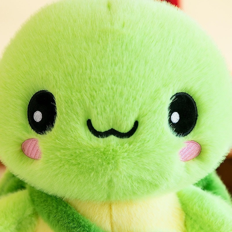 Soft Green Turtle Plush Toy - Cute Cartoon Turtle Doll, Perfect Birthday Gift, Birthday Present, Birthday Party Decor, Birthday Gift for Her, Birthday Gift for Him