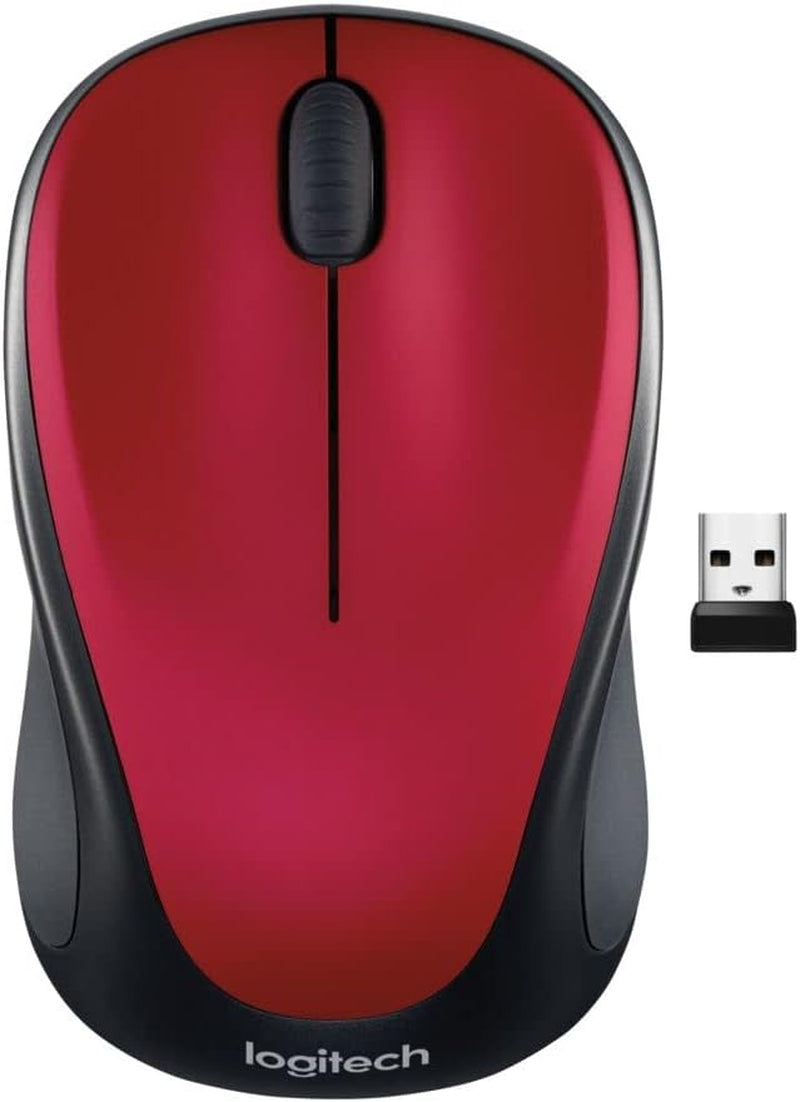 Logitech M317 Wireless Mouse, 2.4 Ghz with USB Receiver, 1000 DPI Optical Tracking, 12 Month Battery, Compatible with PC, Mac, Laptop, Chromebook - Blue