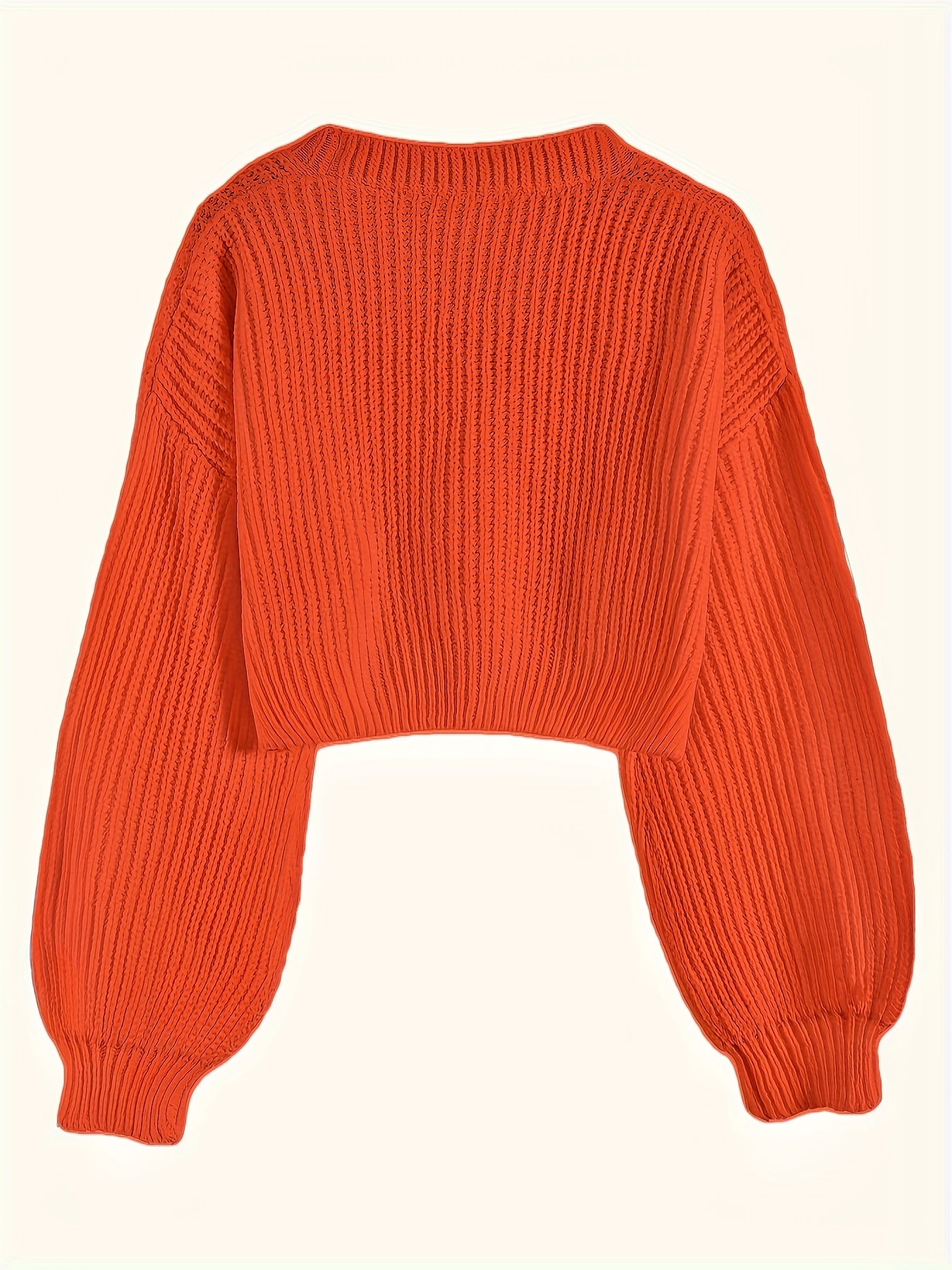 Elegant Drop Shoulder Women's Knit Cardigan with Contrasting Buttons - Long Sleeve, Ribbed Detail, Polyester, Perfect for Fall/Winter