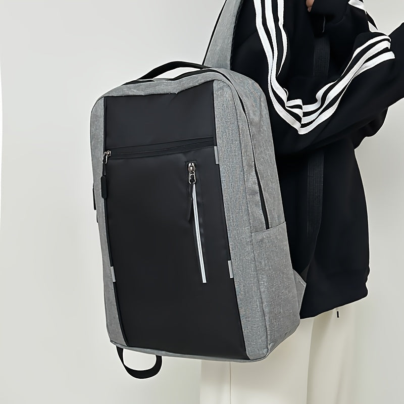 Three-piece minimalist computer backpack set, consisting of a lightweight shoulder bag, chest bag, and wallet, suitable for daily commuting and business use