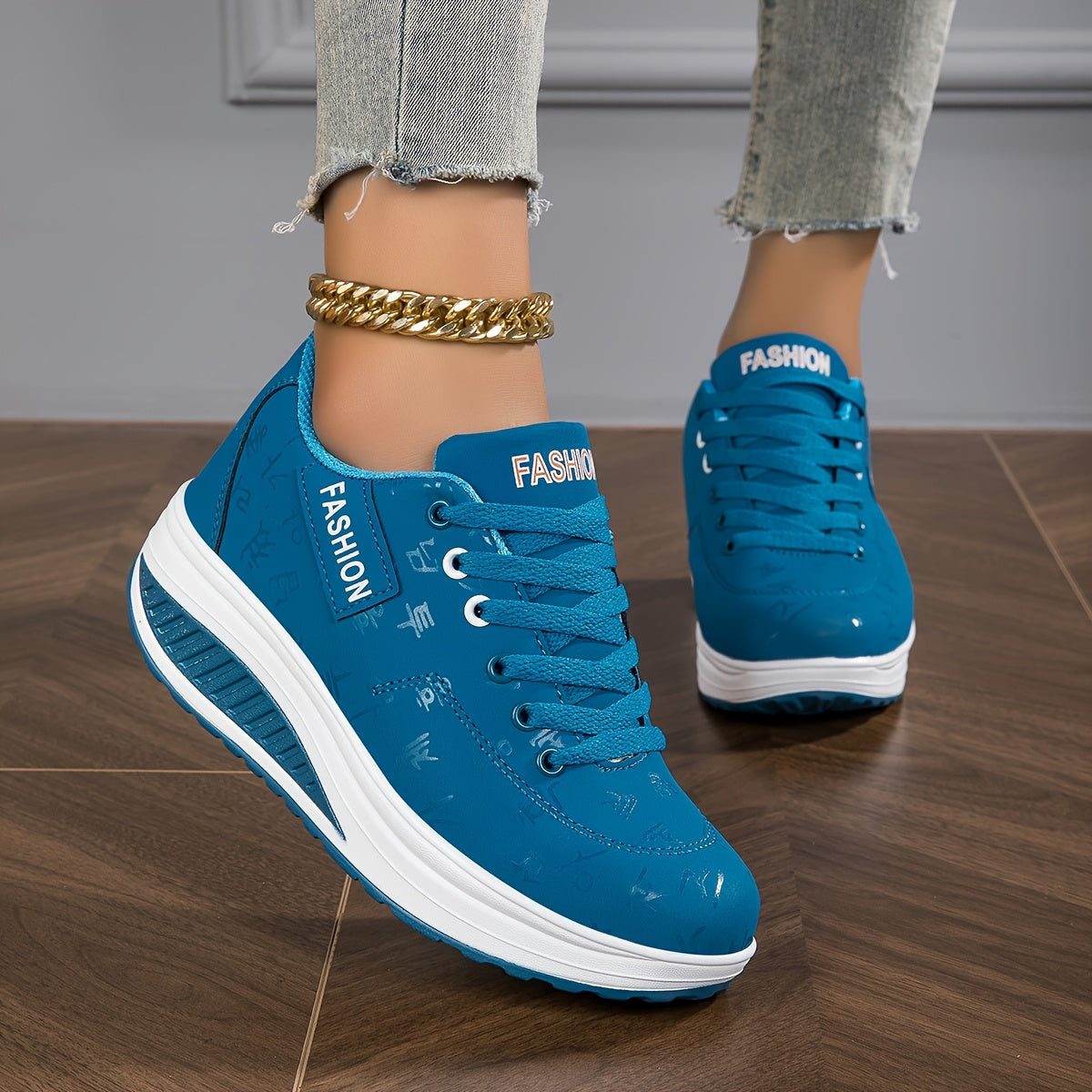 Women's Fashion Sneakers - Low-Top Lace-Up Casual Shoes with Synthetic Cover Upper, Breathable Fabric Lining MD Cushioned Sole for All-Day Comfort - All-Season Versatile Wear, Everyday Comfort Footwear, Sleek Shoe Design, S