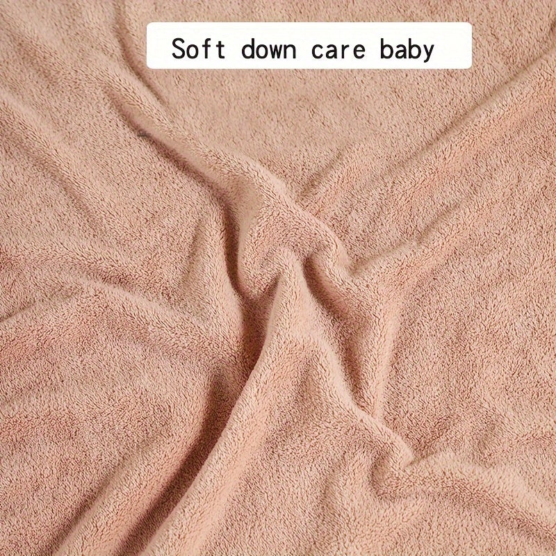 Adorable Animal Design Baby Boy's Soft Hooded Bathrobe - Super Absorbent & Quick-drying Blanket - Suitable For Aged 0-3