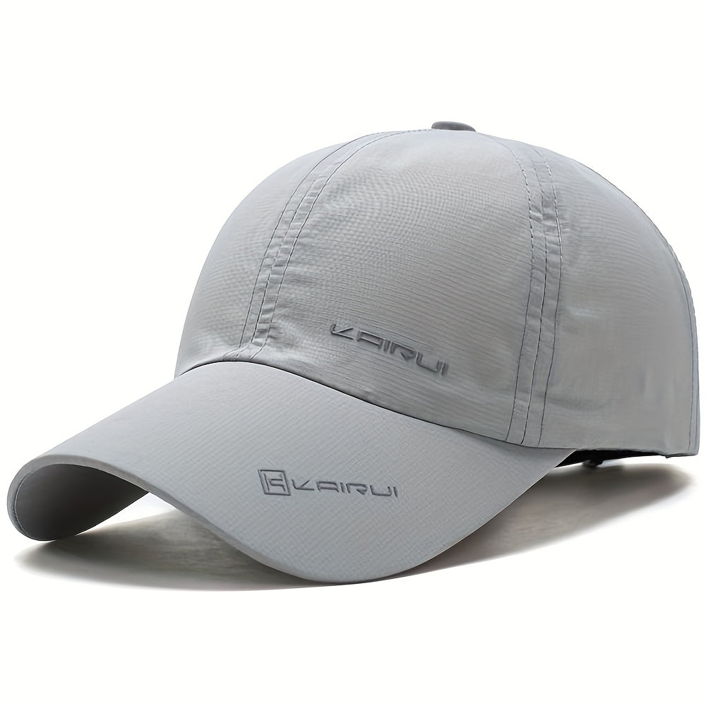 Kairui Unisex Breathable Sun Protection Baseball Cap, Lightweight Polyester 100% Fabric, Adjustable Casual Style, Alphabet Pattern, Hand Wash, Ideal for Mardi Gras & Ramadan Gifts