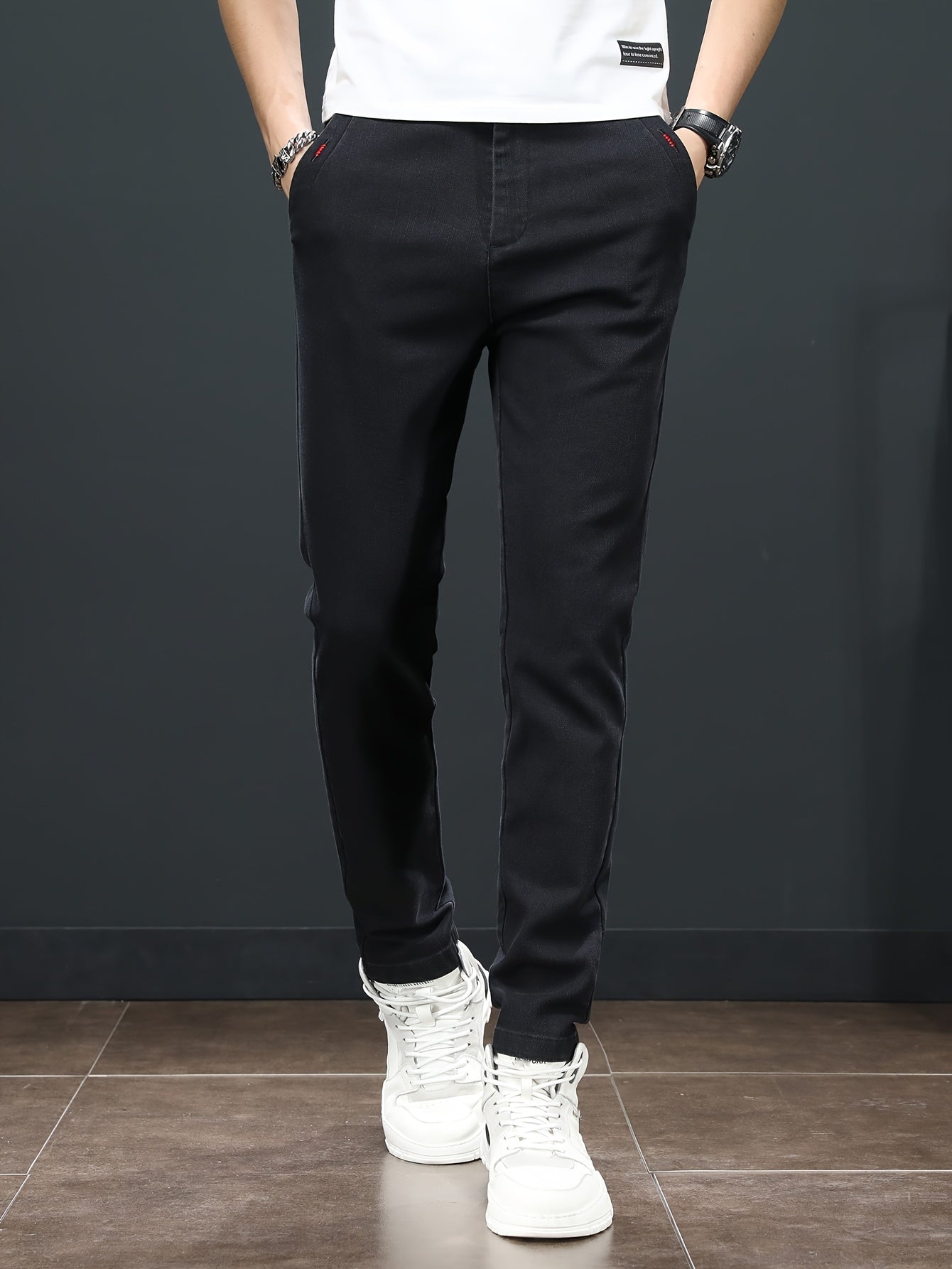 Men'S Spring Casual Trousers, Lightweight Business Outdoor Straight-Leg Pants, Versatile And Stylish for Spring And Autumn, Suitable for Sports And Formal Occasions.
