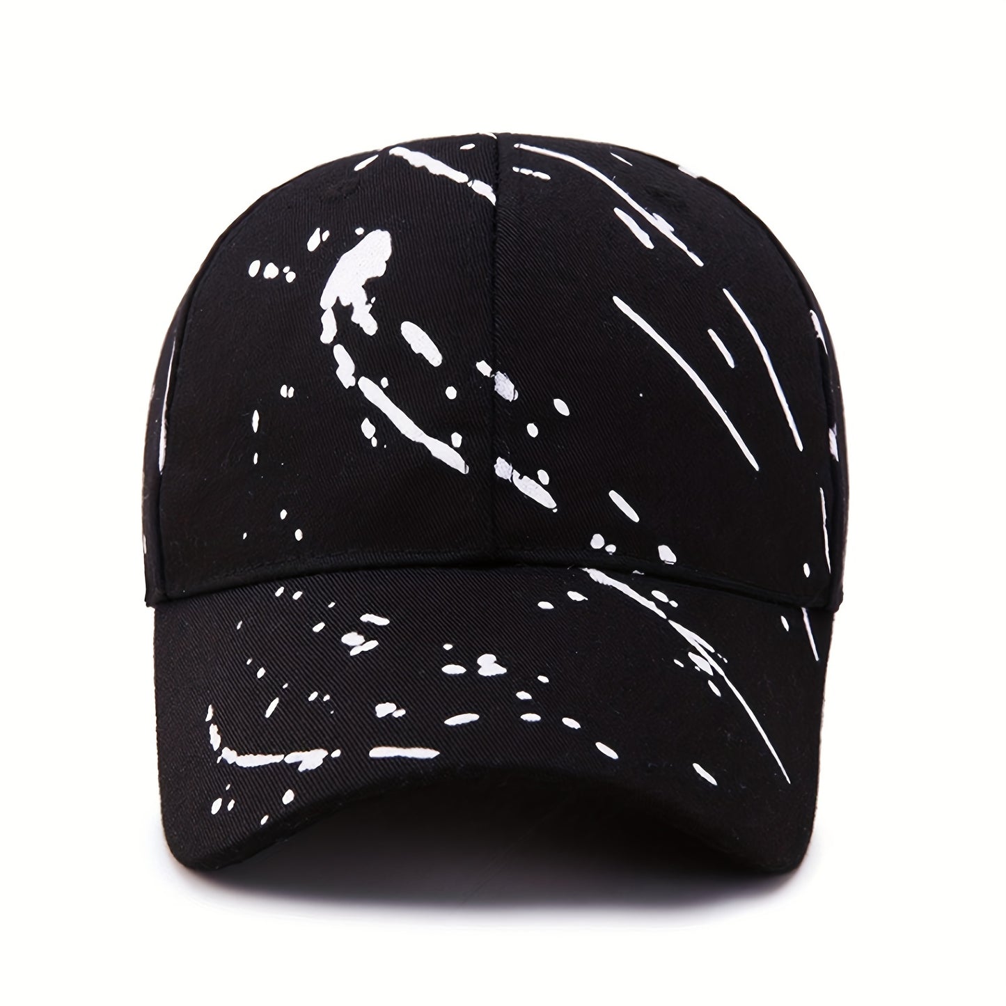 Graffiti Print Simple Baseball Cap Trendy Solid Color Hip Hop Dad Hat Unisex Lightweight Couple Sun Hats For Women Men