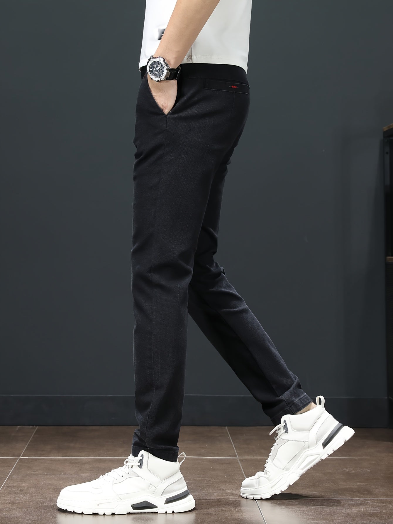 Men'S Spring Casual Trousers, Lightweight Business Outdoor Straight-Leg Pants, Versatile And Stylish for Spring And Autumn, Suitable for Sports And Formal Occasions.