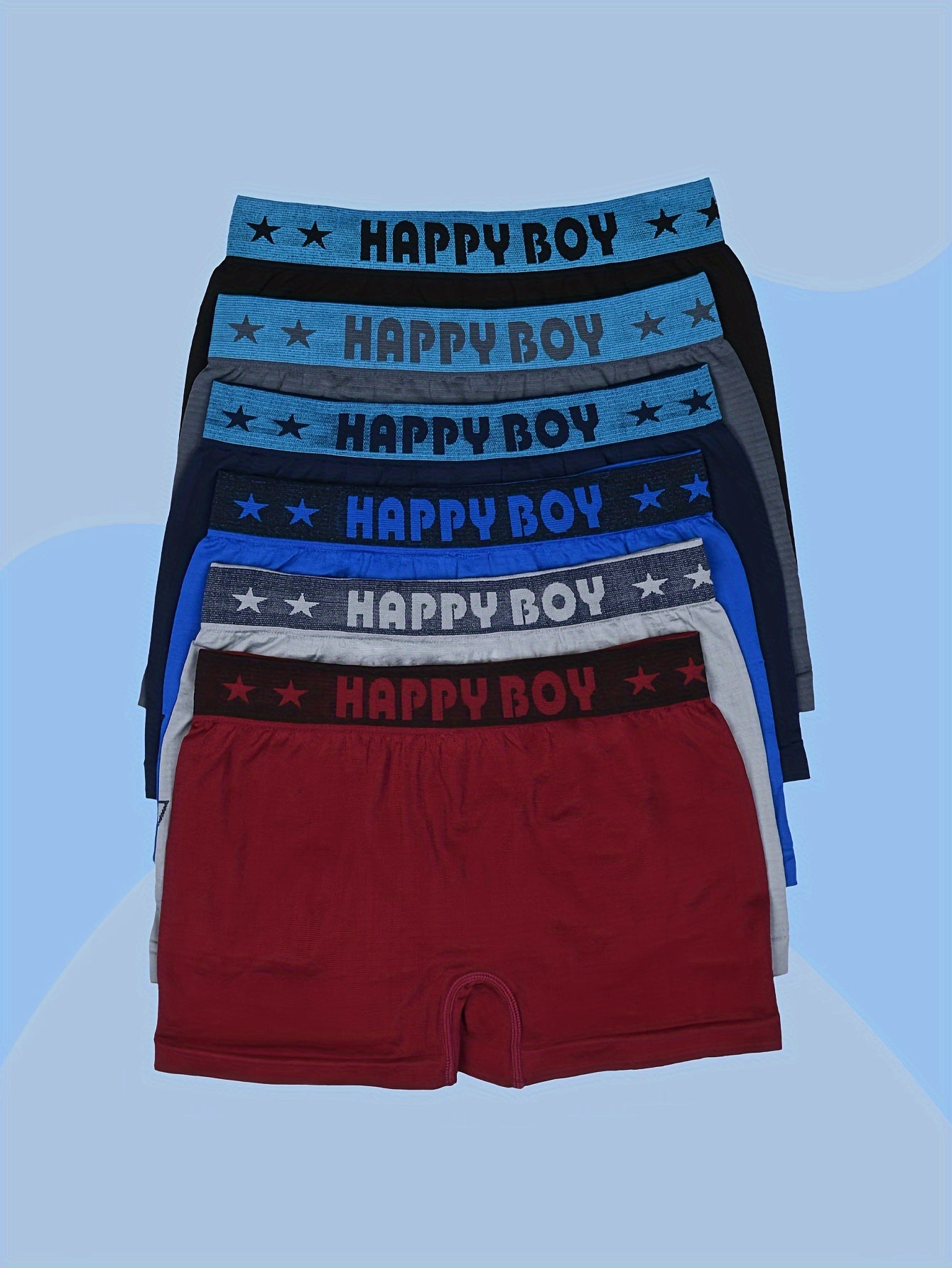 SIETE ROSA 'Boxer Briefs 6-pack - պոլիեսթեր և էլաստանե սպորտային ոճի ներքնազգեստ դիմանկարային նախշով, միջին ձգվող տրիկոտաժե գործվածք, 12 տարեկանից ցածր տարիքի բոլոր սեզոնային հարմարավետություն – Kite Doll Print