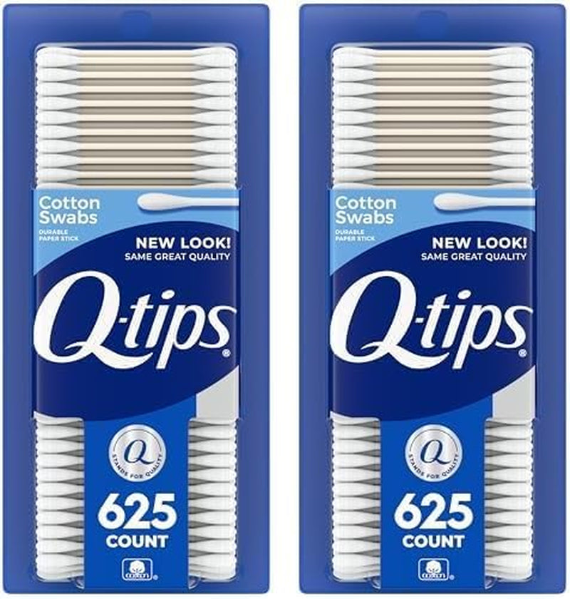 Q-Tips Cotton Swabs for Hygiene and Beauty Care Original Cotton Swab Made with 100% Cotton 625 Count