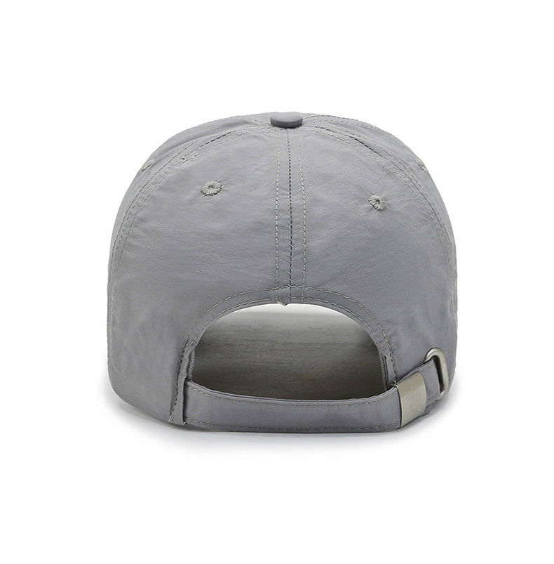 Unisex Polyester Baseball Cap, Quick-Dry Breathable Duck Hat with Reflective Strip, Sun Protection Snap Closure, Hand Wash Only, Stretch Fit for Spring/Summer Outdoor Travel Sports