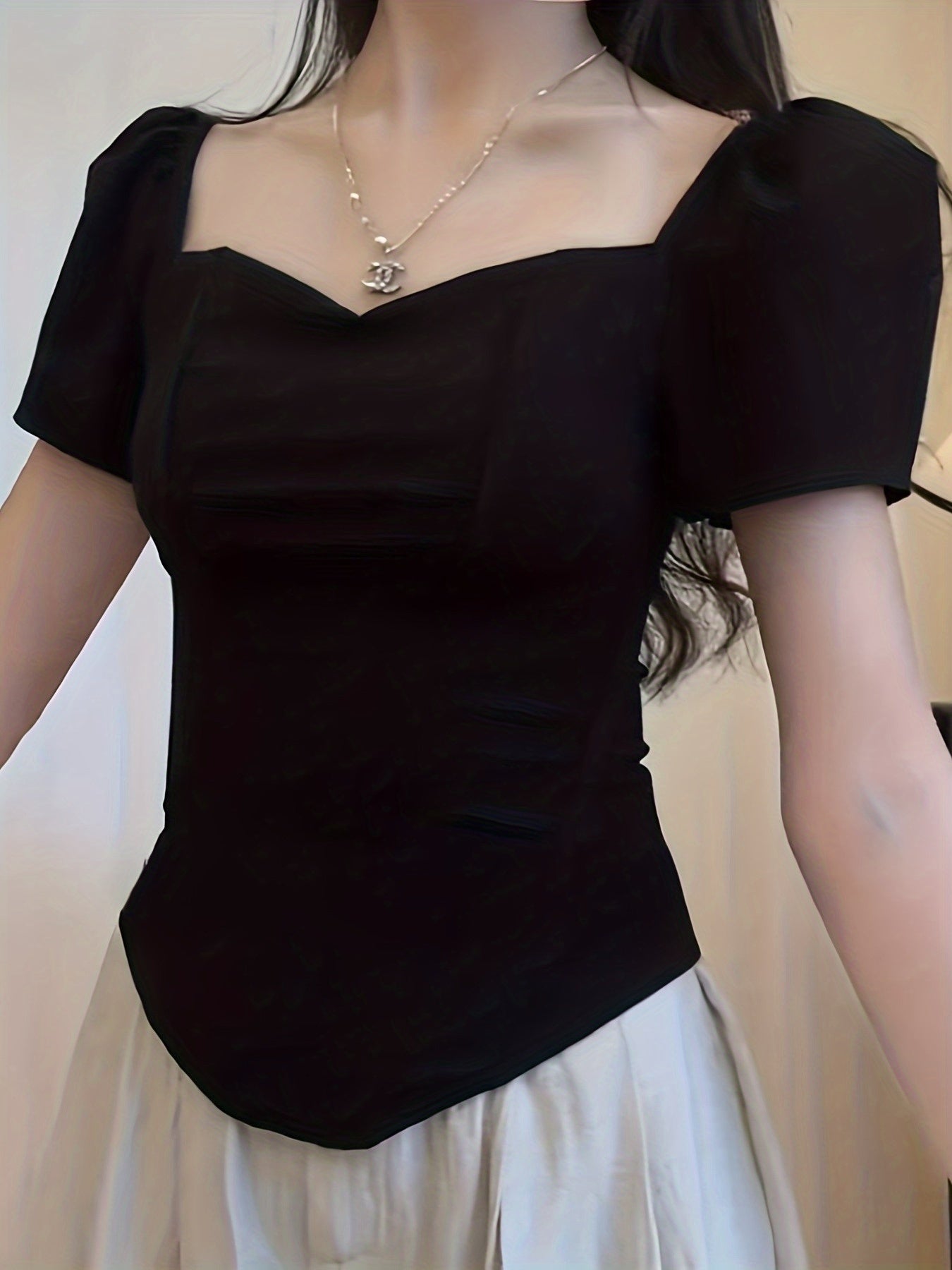 Women's Casual Skinny Off-Shoulder Tank Top with Padding