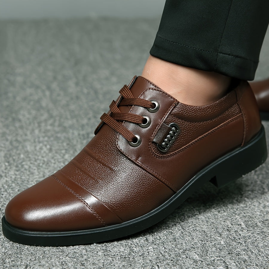 Men's All-Season Genuine Leather Lace-Up Formal Shoes