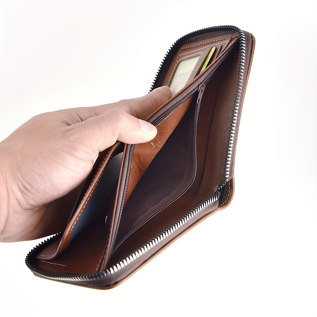 1pc Men's Business Wallet, Retro Letter Embossed Credit Card Holder, Gift For Men