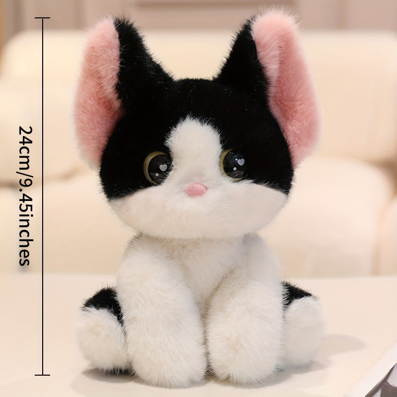 1 հատ Kawaii մուլտֆիլմային փափուկ փափուկ կատվի սիմուլյացիոն փափուկ խաղալիքներ - սիրուն փափուկ խաղալիքներ սեղանի ընկերոջ, տան դեկորի, բազմոցի դեկորի, սենյակի դեկորի, տոնական և ծննդյան նվեր ընկերների և ընտանիքի համար