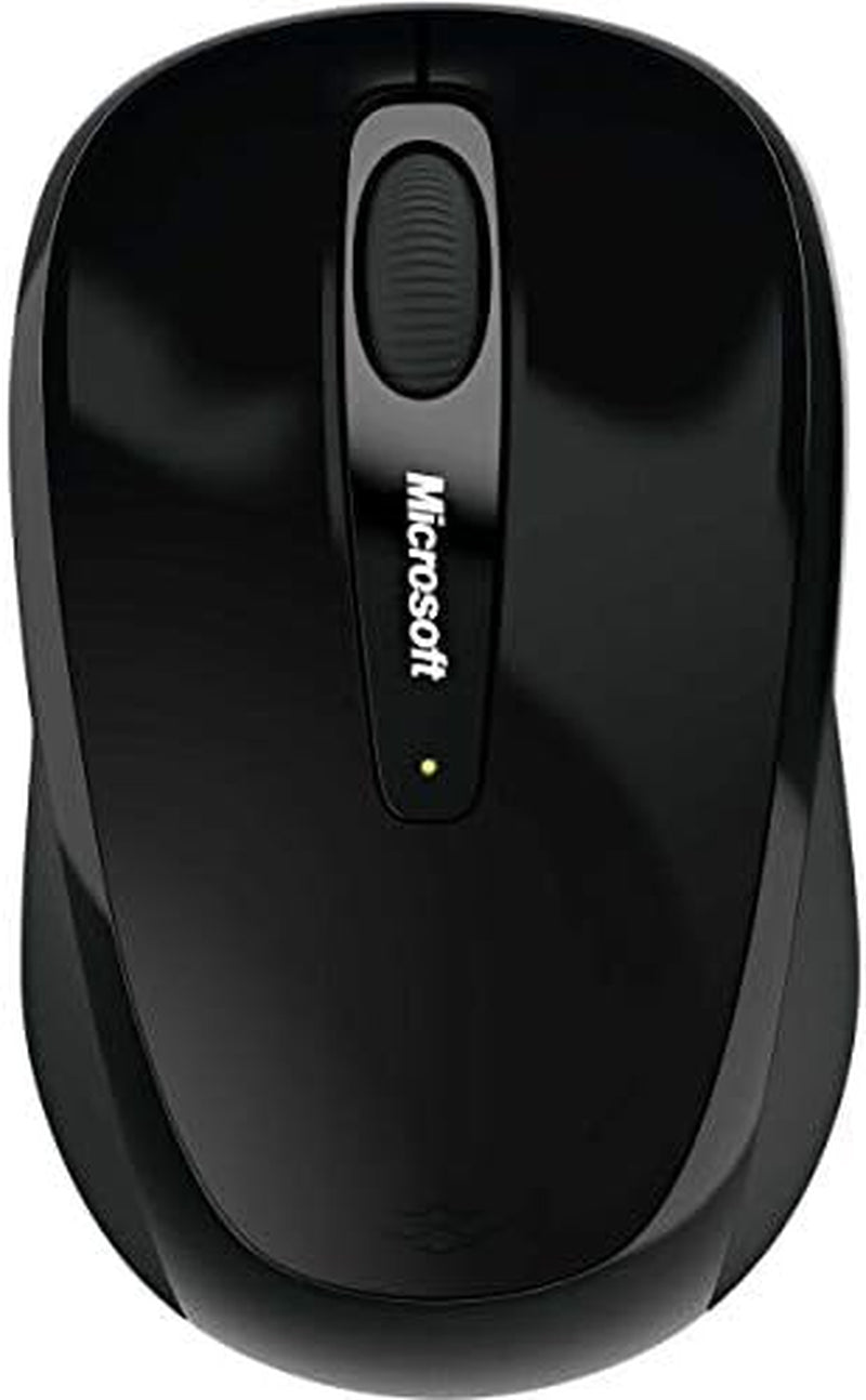 Microsoft Wireless Mobile Mouse 3500 - Black. Comfortable Design, Right/Left Hand Use, Wireless, USB 2.0 with Nano Transceiver for Pc/Laptop/Desktop, Works with for Mac/Windows Computers