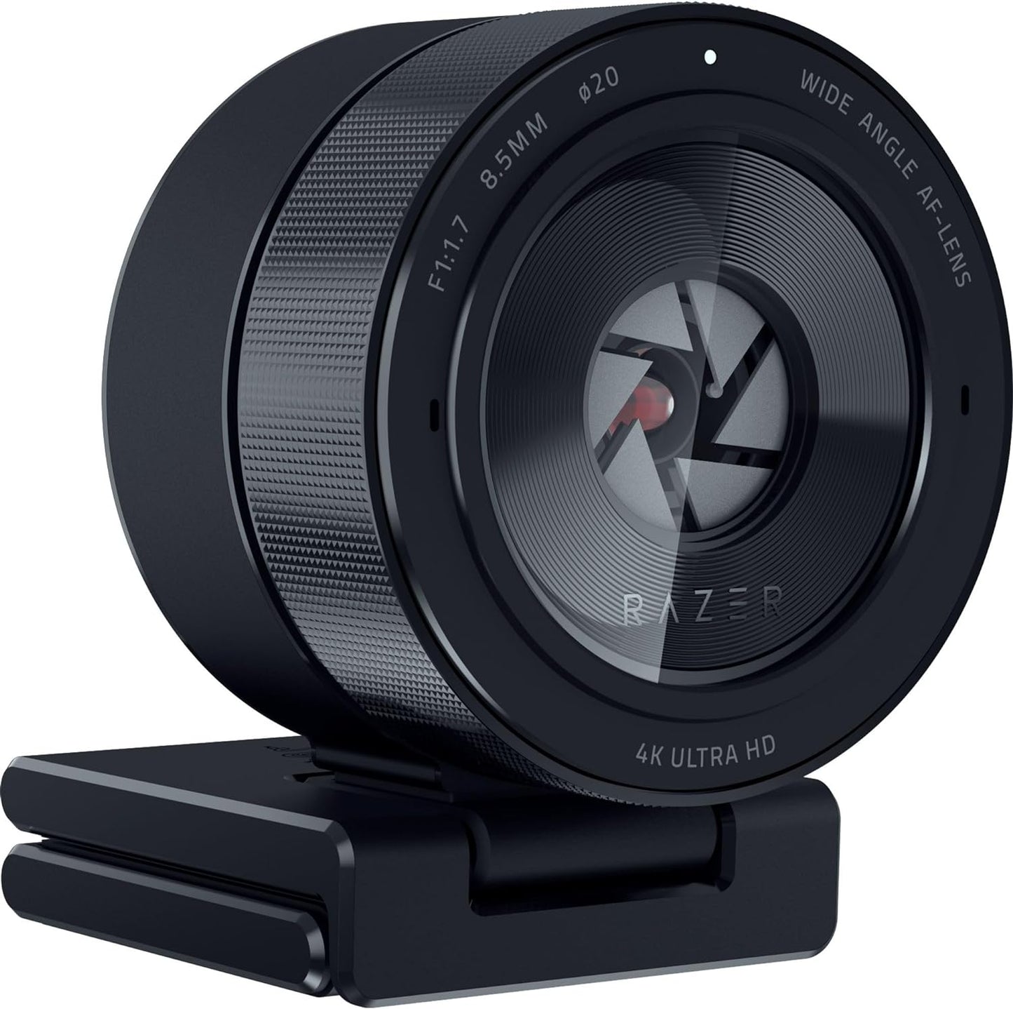 Razer Kiyo Pro Ultra 4K Webcam: Large Sensor - Auto Light Correction - Built-In Mic and Shutter - Pro Grade Content Creation, Streaming, Gaming, Video Calls - Works with OBS, Xsplit, PC, Zoom, Teams