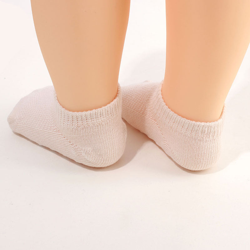 5 Pairs of Heart-Patterned Non-Slip Socks for Baby Boys And Girls, Perfect for Infants Learning to Walk, Comfortable And Breathable Cute Short Boat Socks, Suitable for Babies, a Great Valentine'S Day Gift.