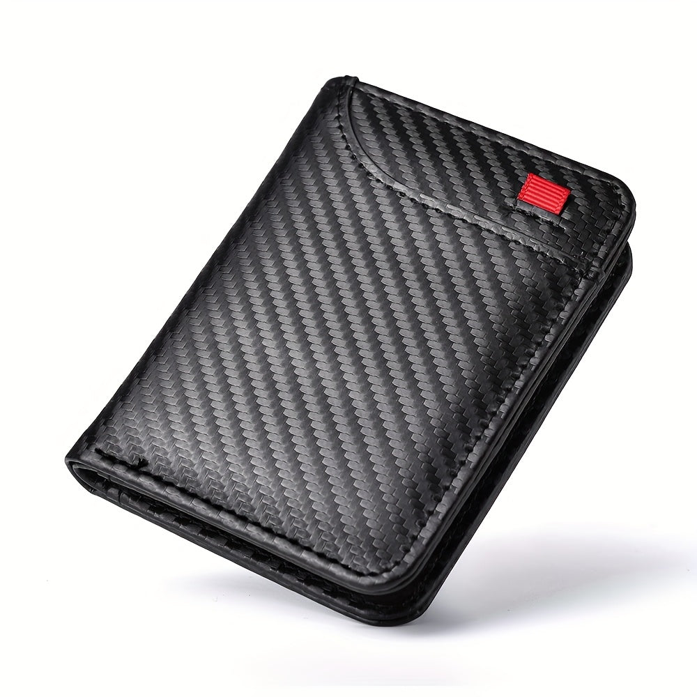 1pc Men'S Vintage Faux Leather Credit Card Wallet, Slim and Soft Design, Multiple Card Slots, Business Style Driver'S License Card Holder, Travel Zero Wallet